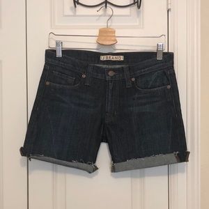 J Brand Denim Cuffed Jean Shorts Size 25